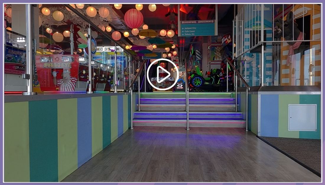 Inside Blackpool Amusements arcade