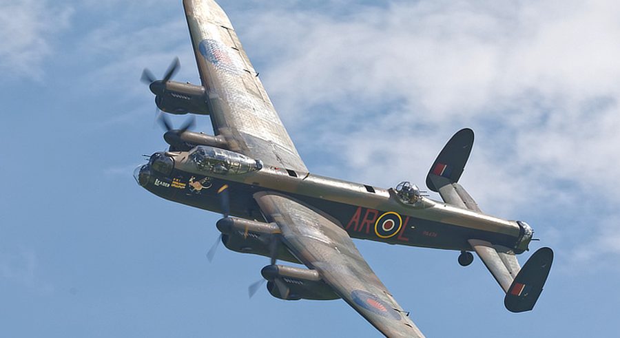 Lancaster bomber at Blackpool Airshow