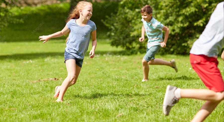 Children running at Blackpool junior parkrun